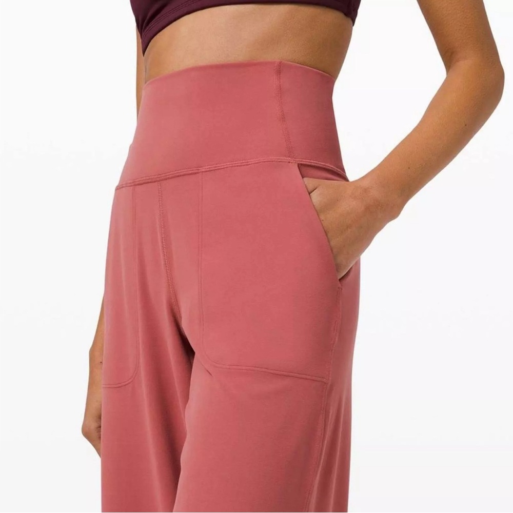 LULULEMON Align Wide Leg Crop 23" in Soft Cranberry Sz. 4 - Picture 11 of 11